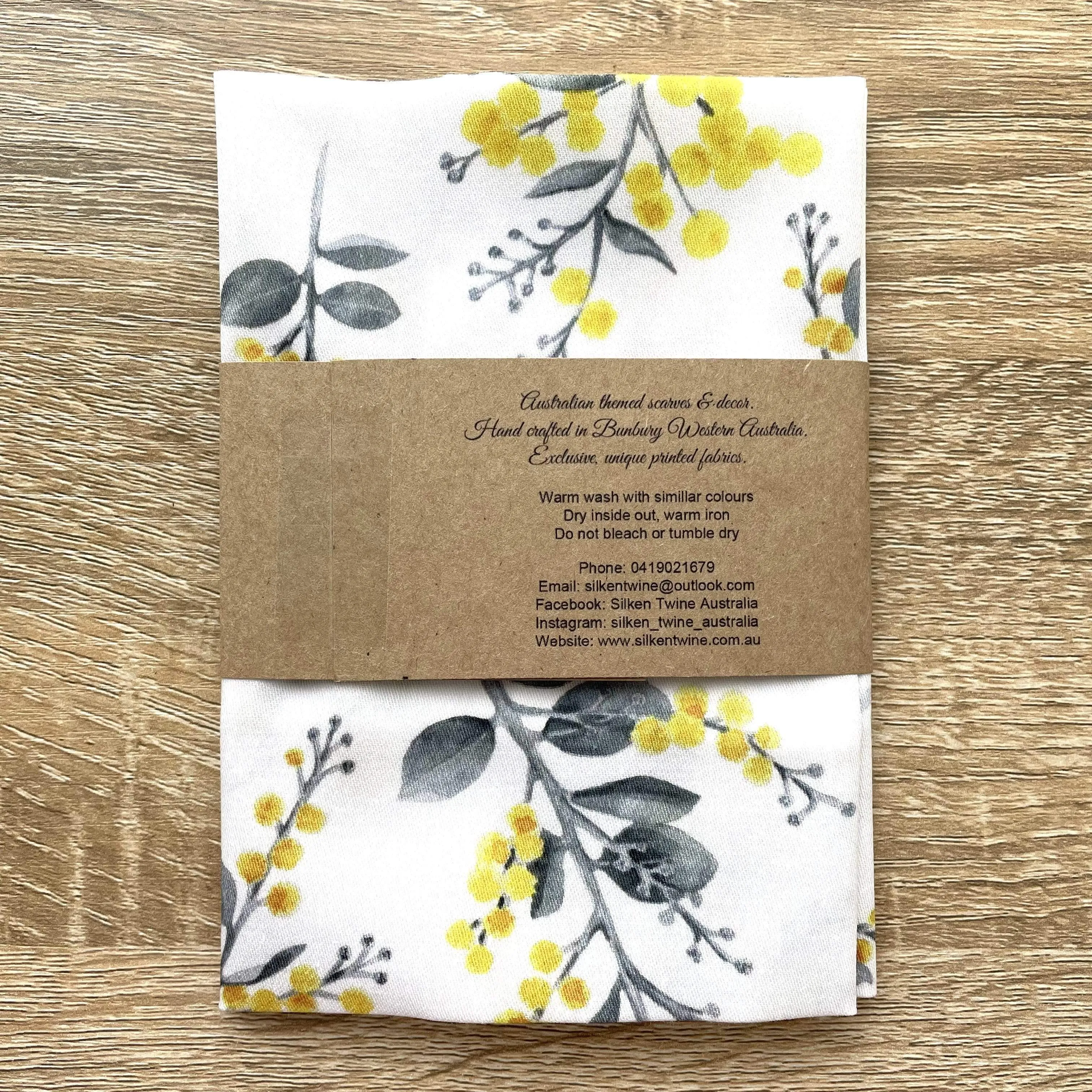 Silver Wattle Handkerchief