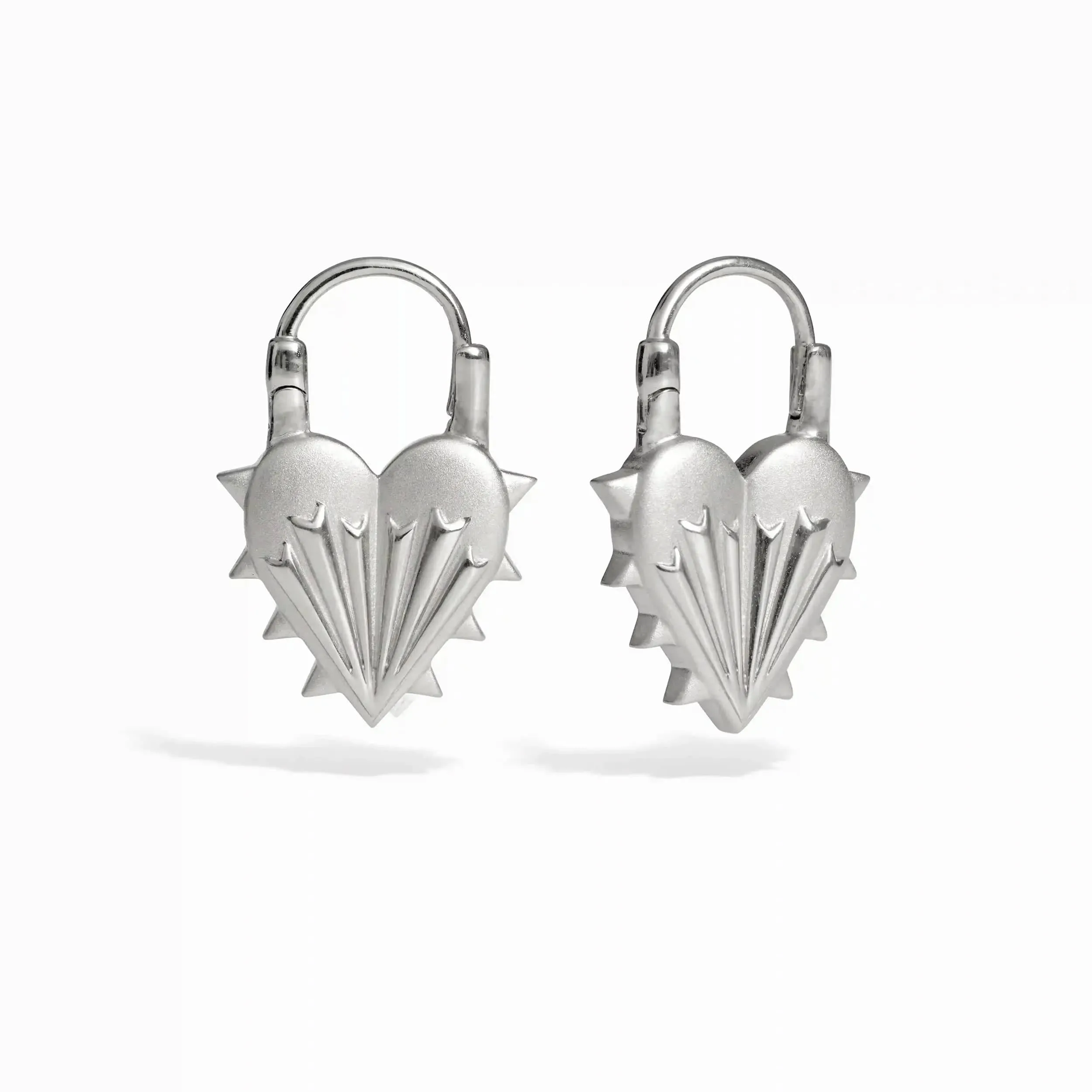 Spiked Heart Earrings