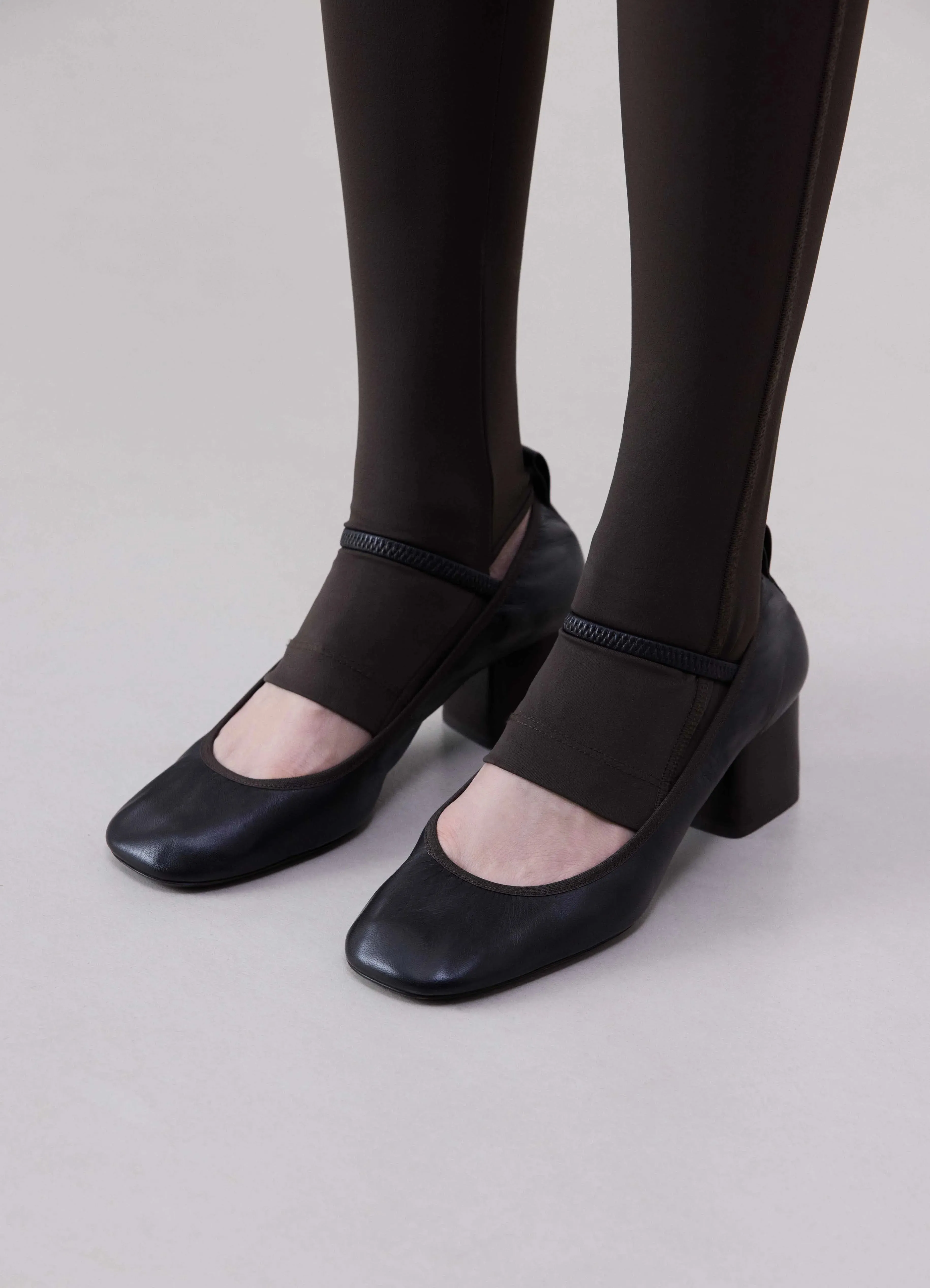 SQUARE BALLERINA WITH 55MM HEEL