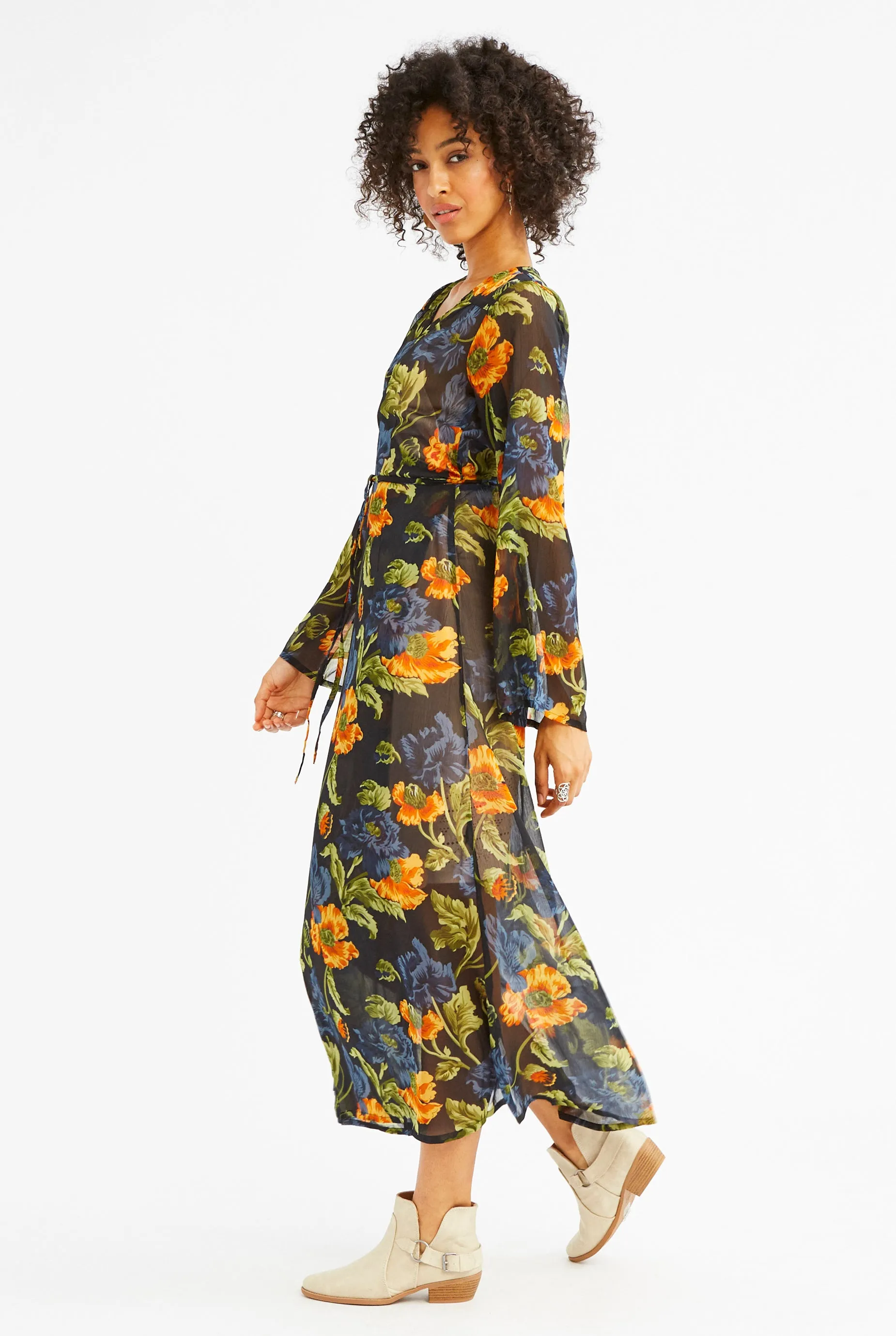 Stevie Chiffon Wrap Dress