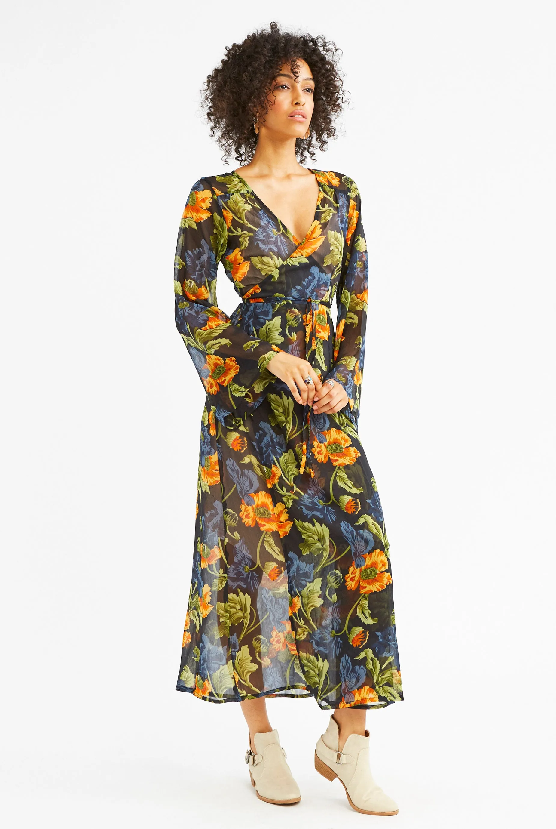 Stevie Chiffon Wrap Dress