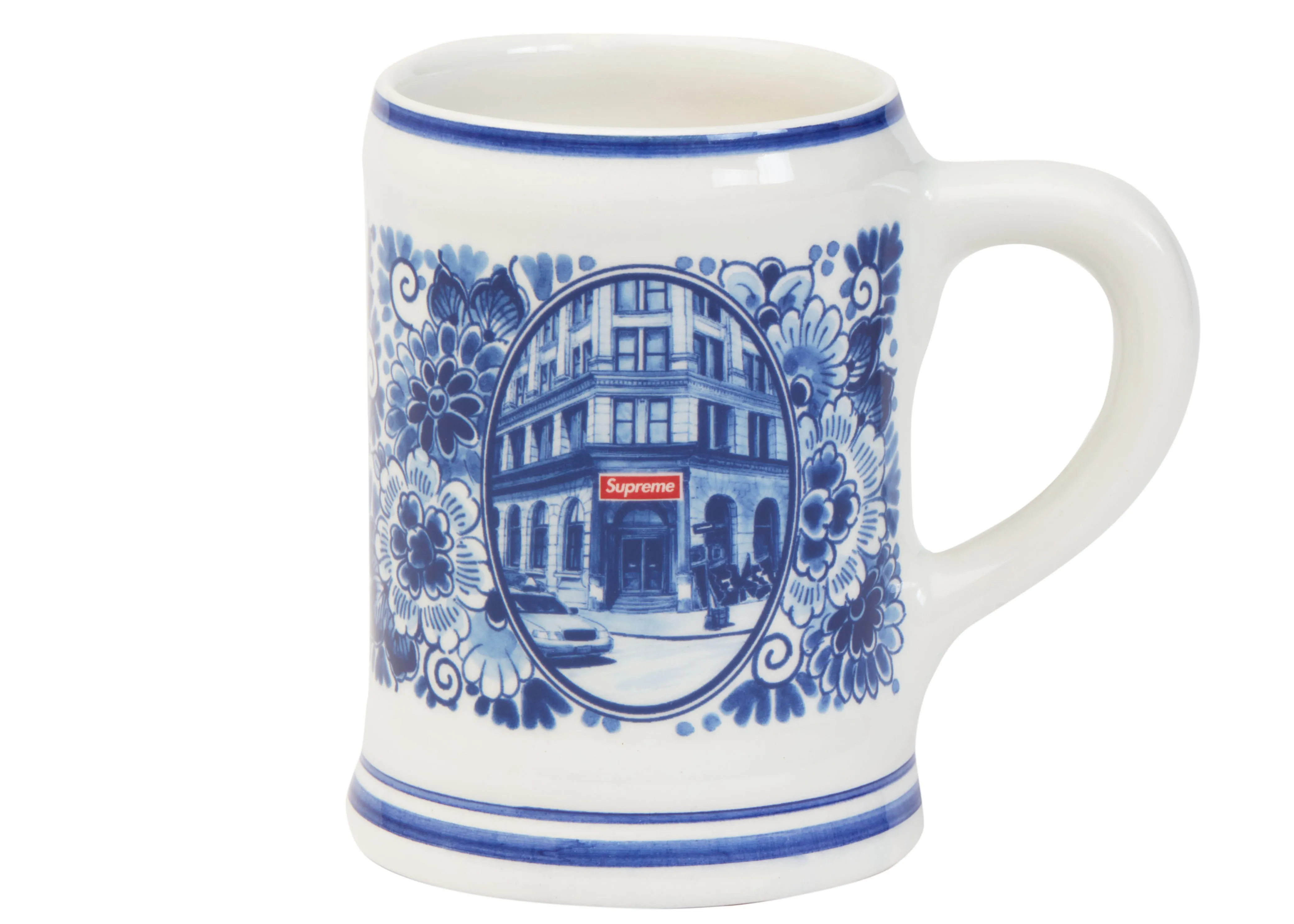 Supreme Royal Delft 190 Bowery Beer Mug Blue