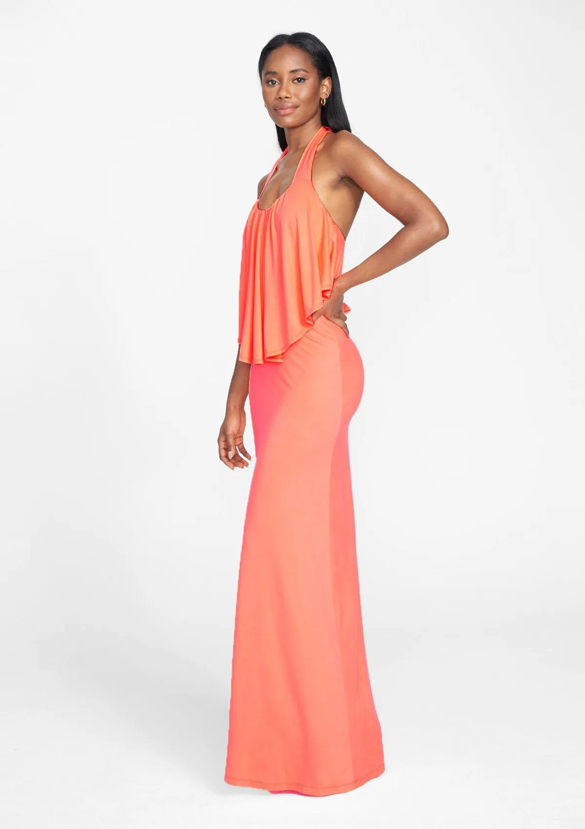 Tall Mya Halter Maxi Dress