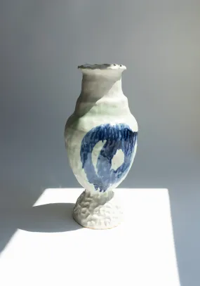 Tall Vase in Blue & Green