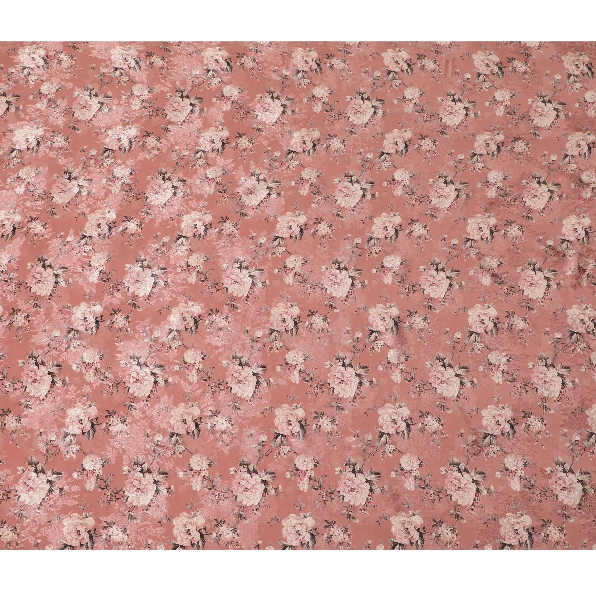 Terracotta Rose Viscose Crepe Fabric, 110cm Wide “ Rustic Charm-D18400