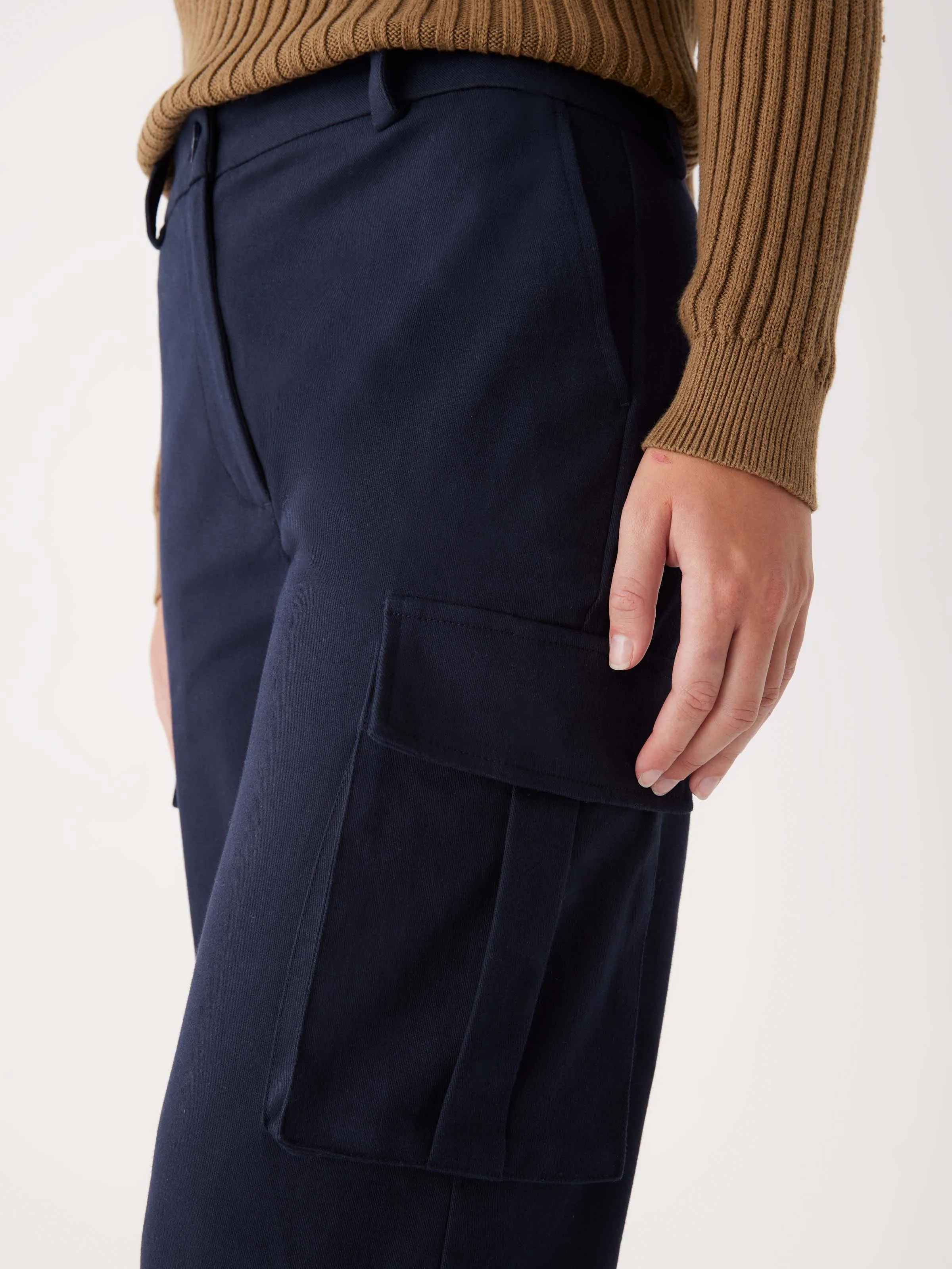 The Annie Cargo Pant in Dark Blue