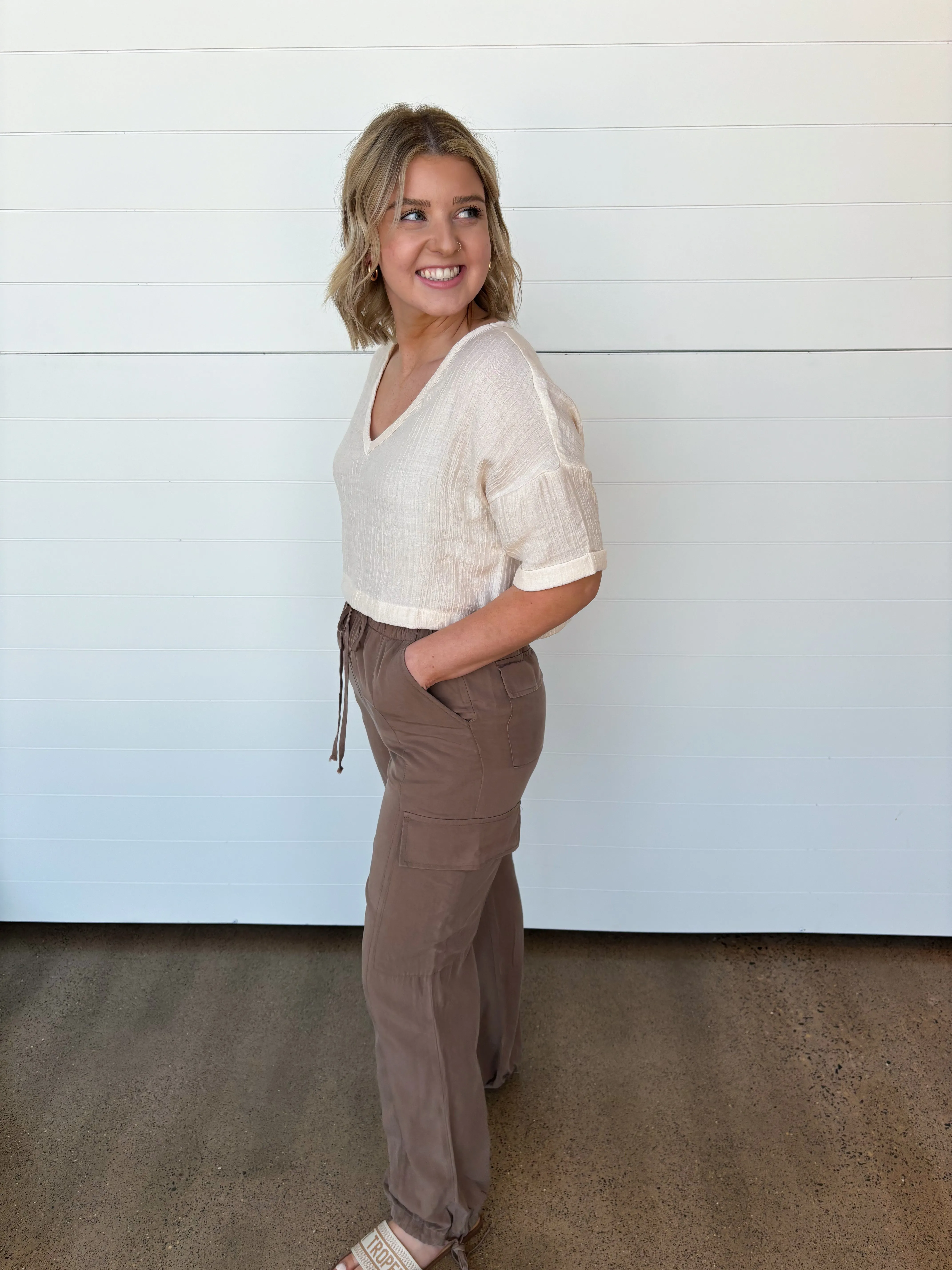 The Gianna Drawstring Cargo Pants