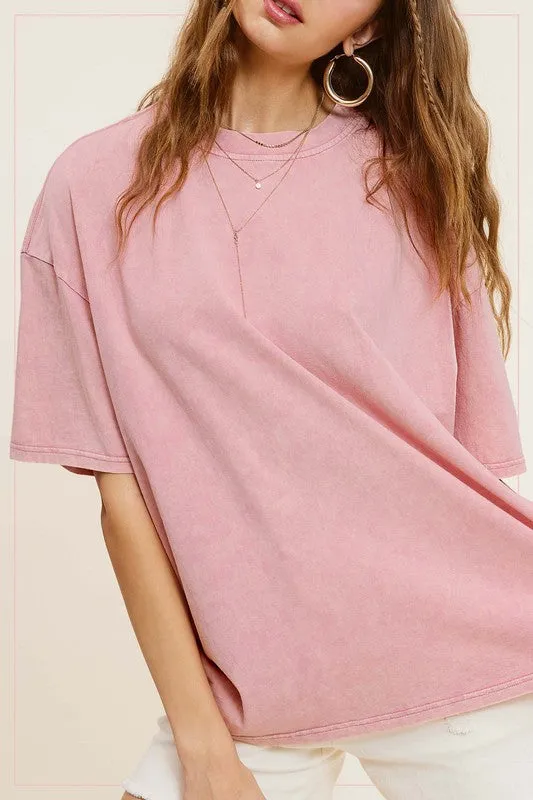 The Hadley Mineral Washed Boyfriend Tee