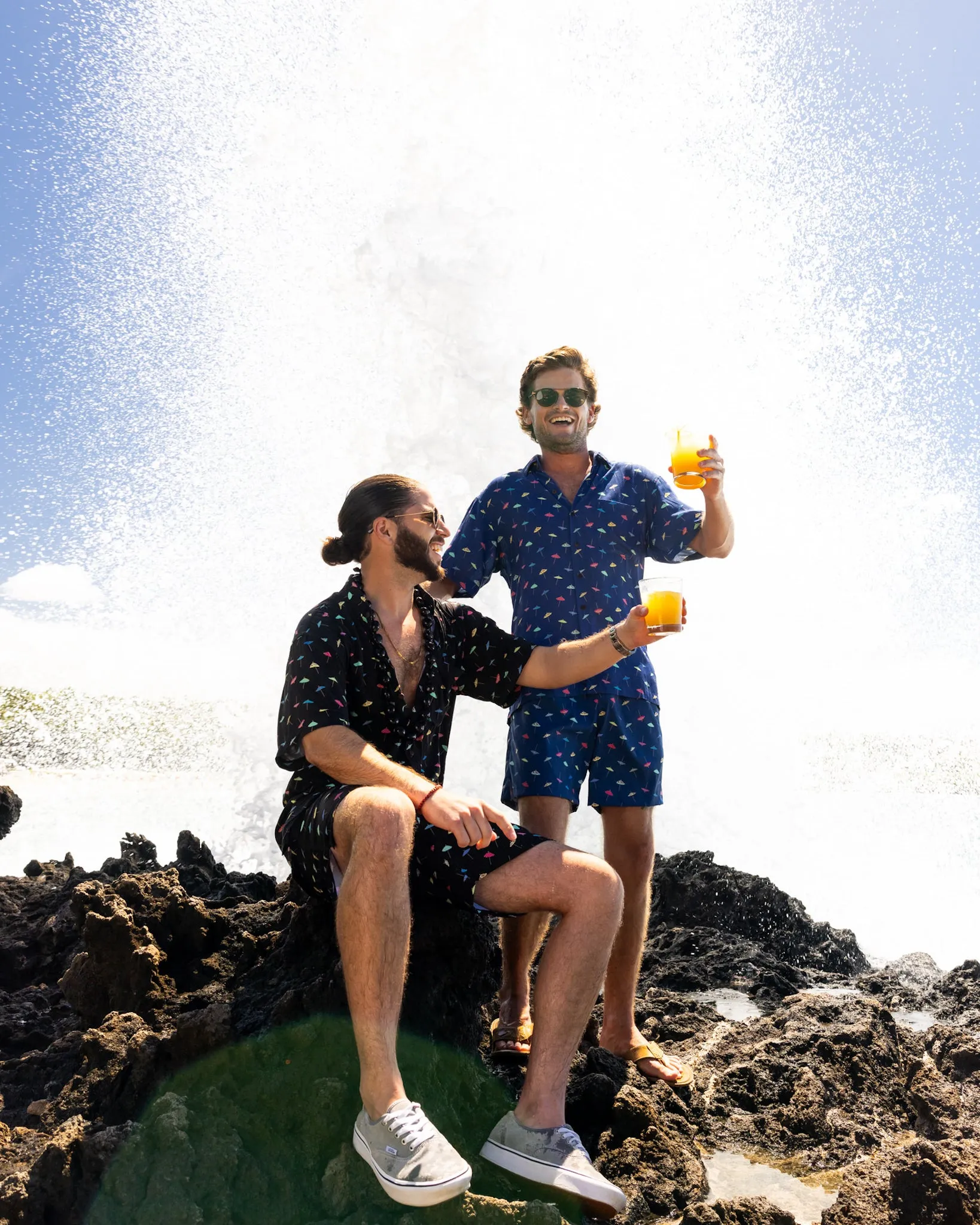 The Open Bar - Navy Short Sleeve Shirt