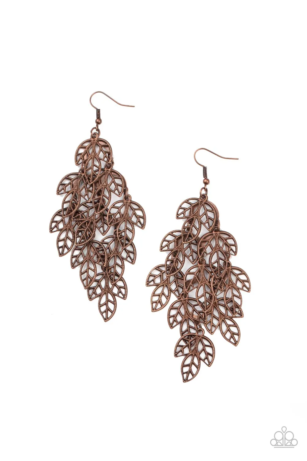 The Shakedown - Copper Paparazzi Earrings