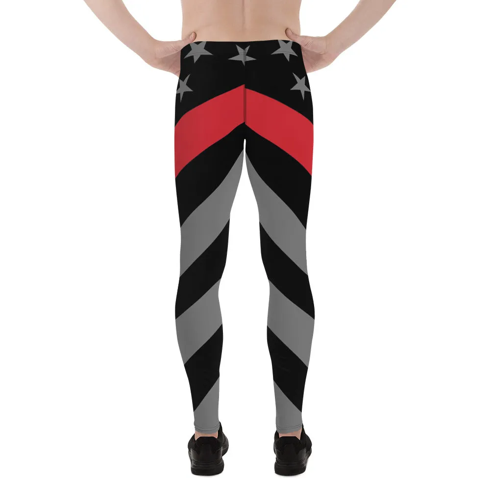 Thin Red Line Flag Men's Leggings