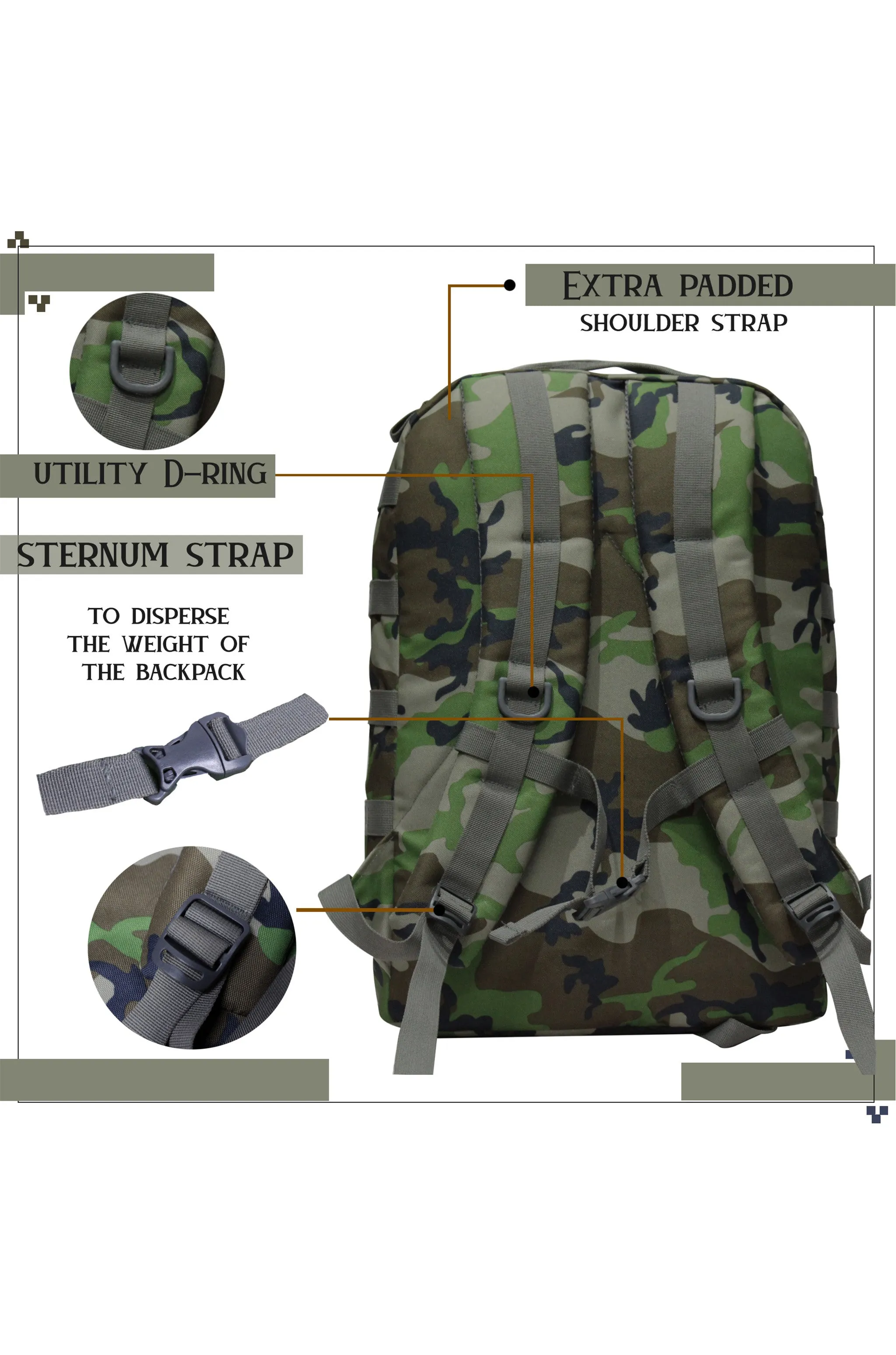 Tricoder 32L Woodland A Camo Backpack