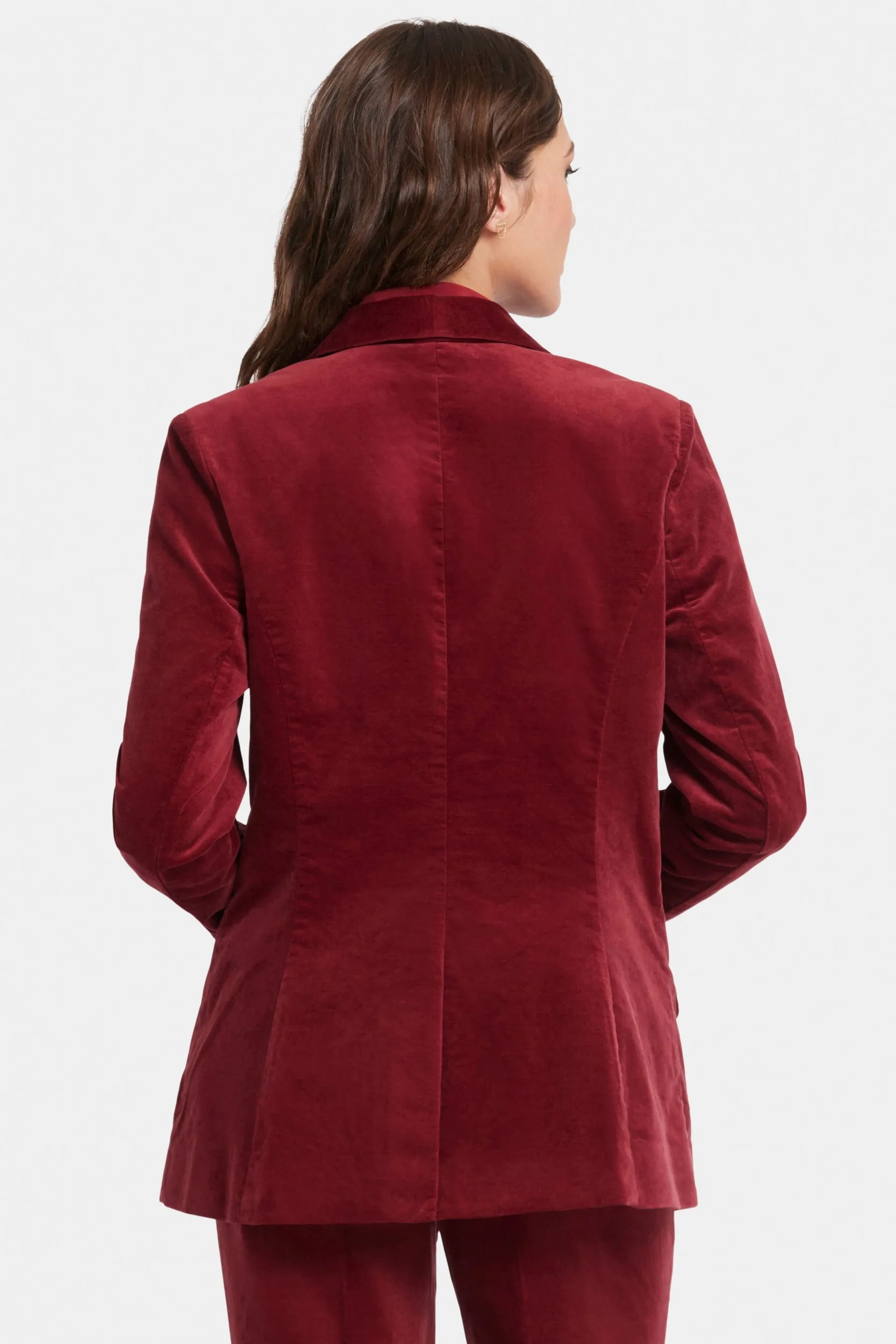 Tuxedo Jacket Velveteen Red | Wild Currant