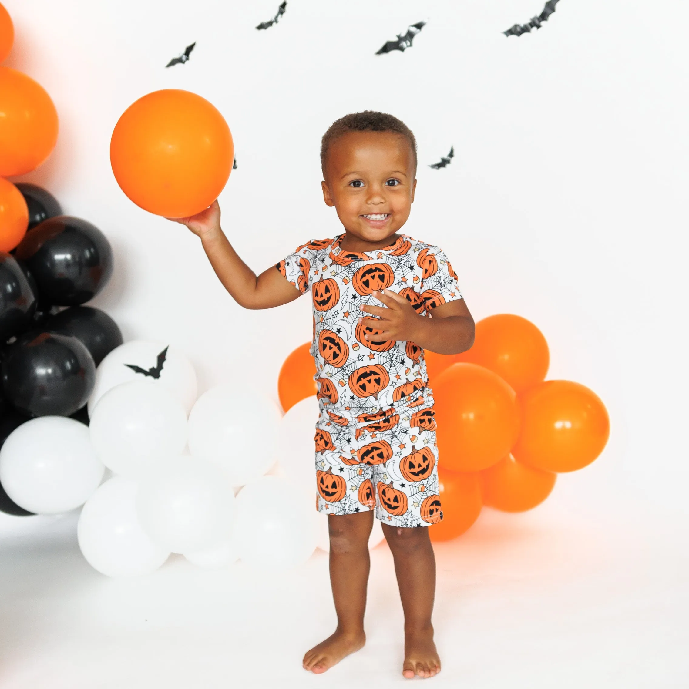 TWO PIECE SHORTIE SET- Jack-o-Lantern