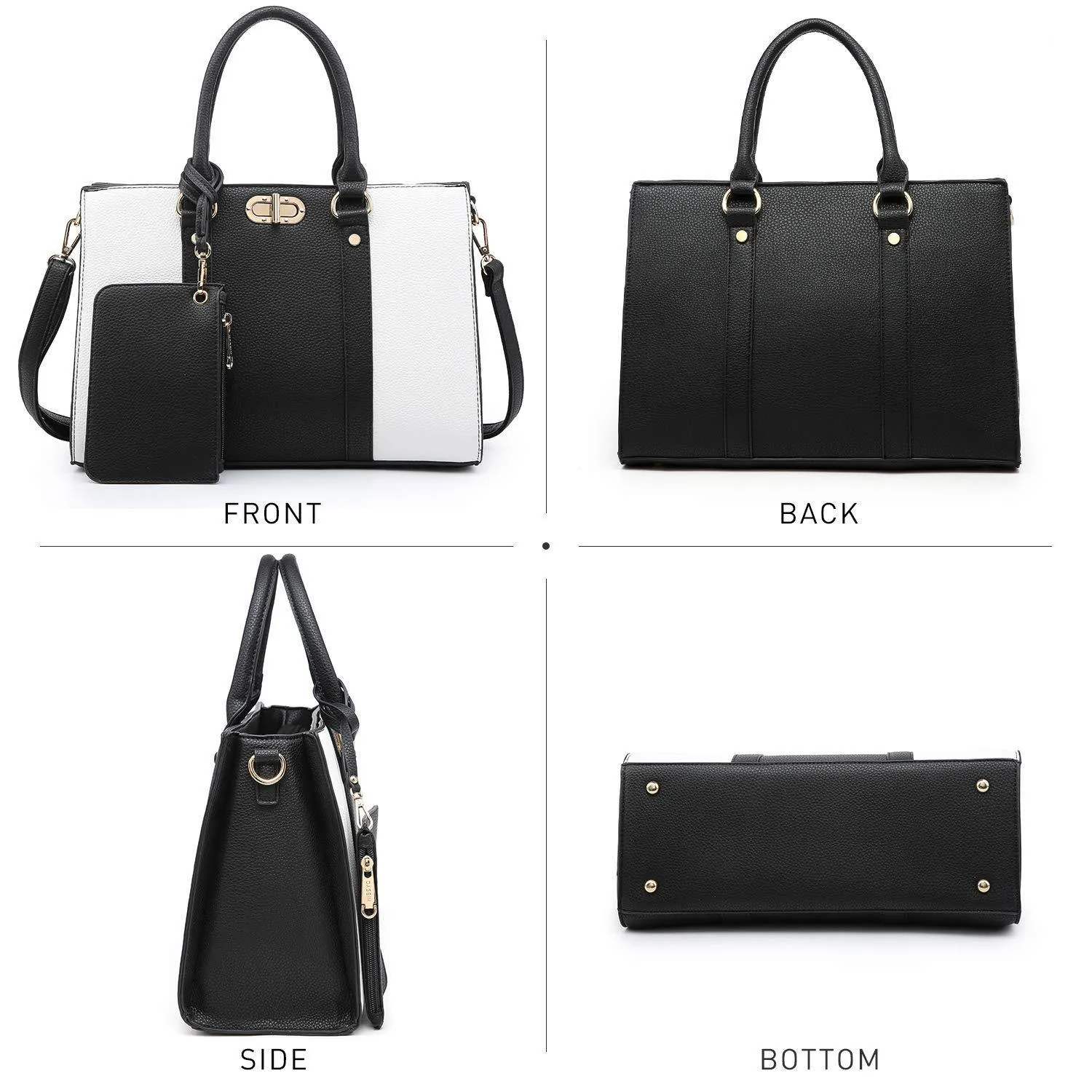 Two-tone 3-in-1 Handbag