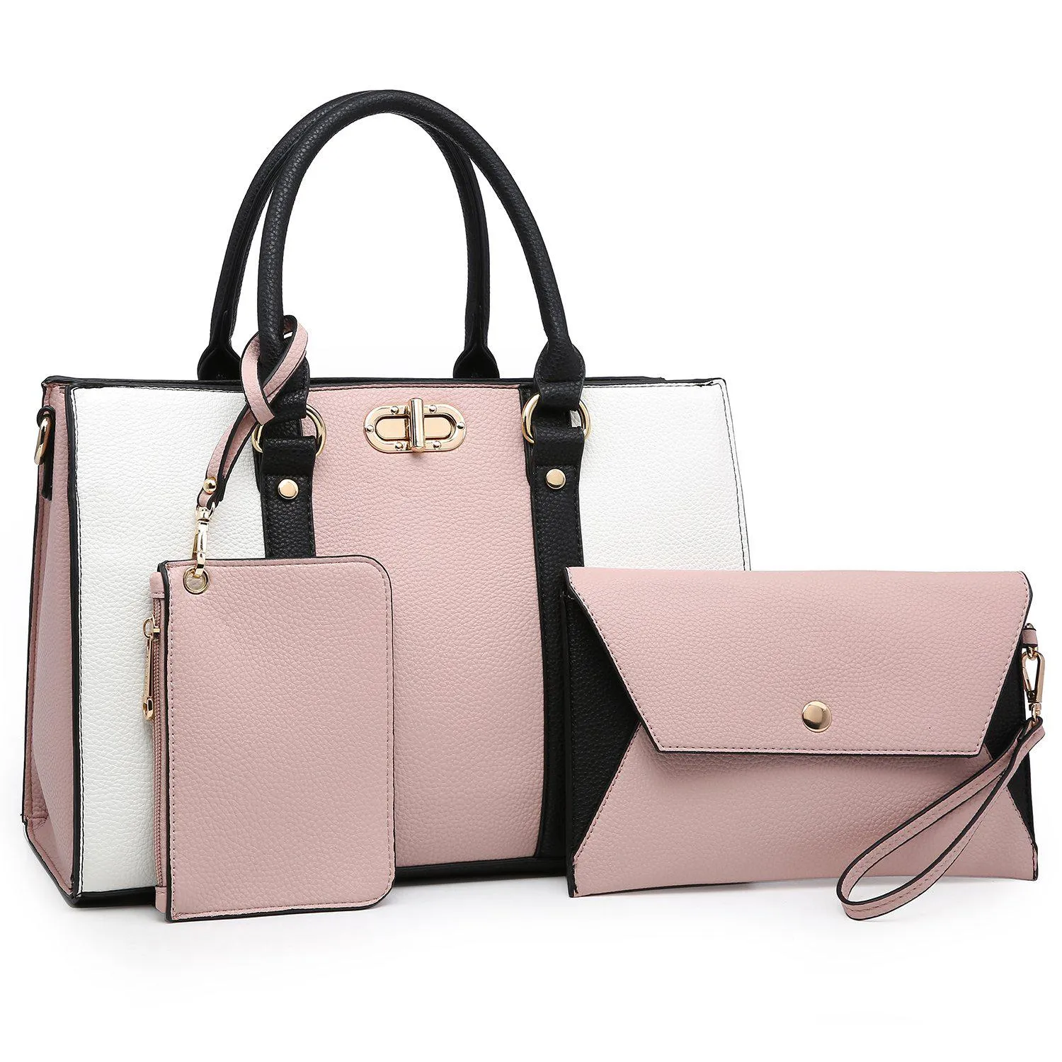 Two-tone 3-in-1 Handbag