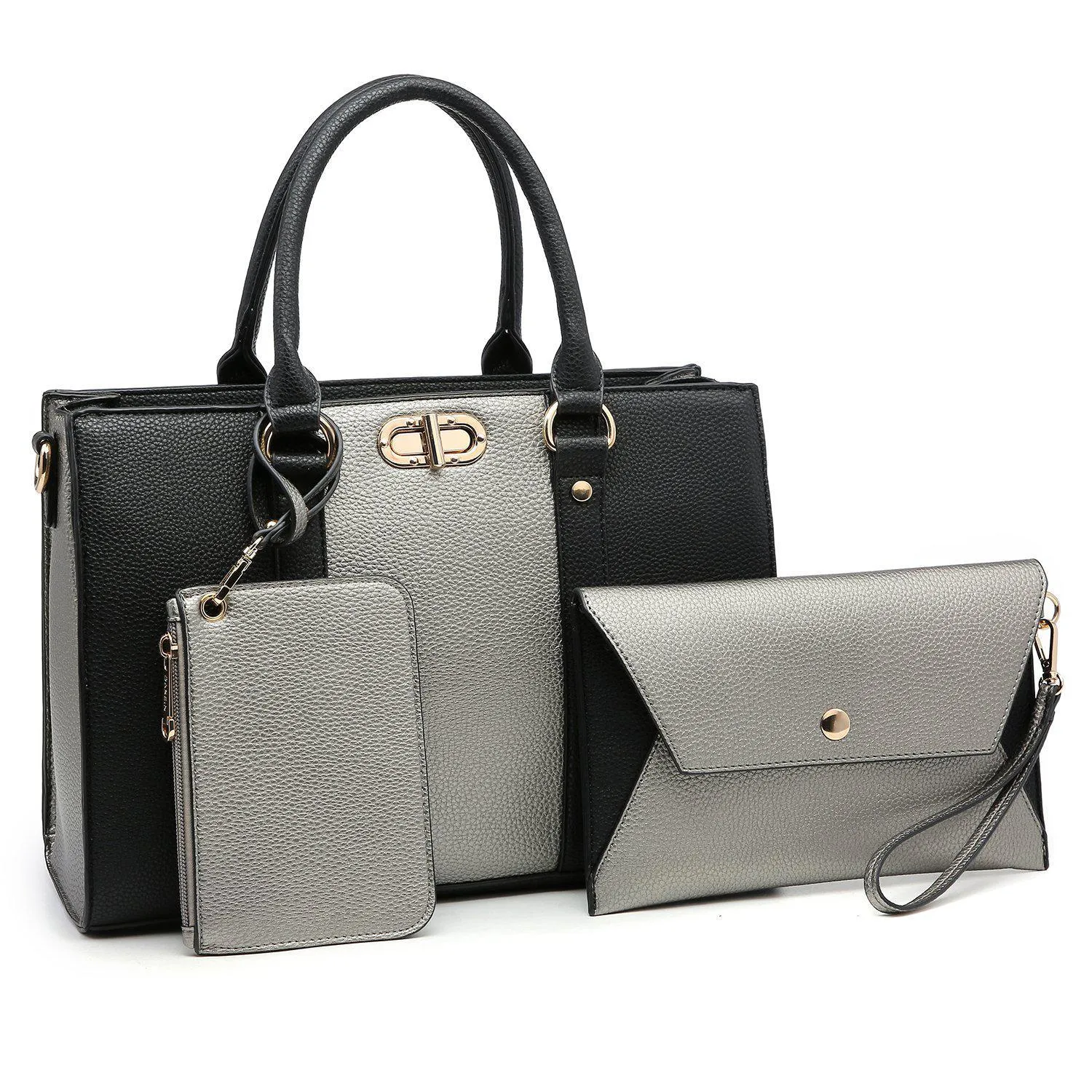 Two-tone 3-in-1 Handbag