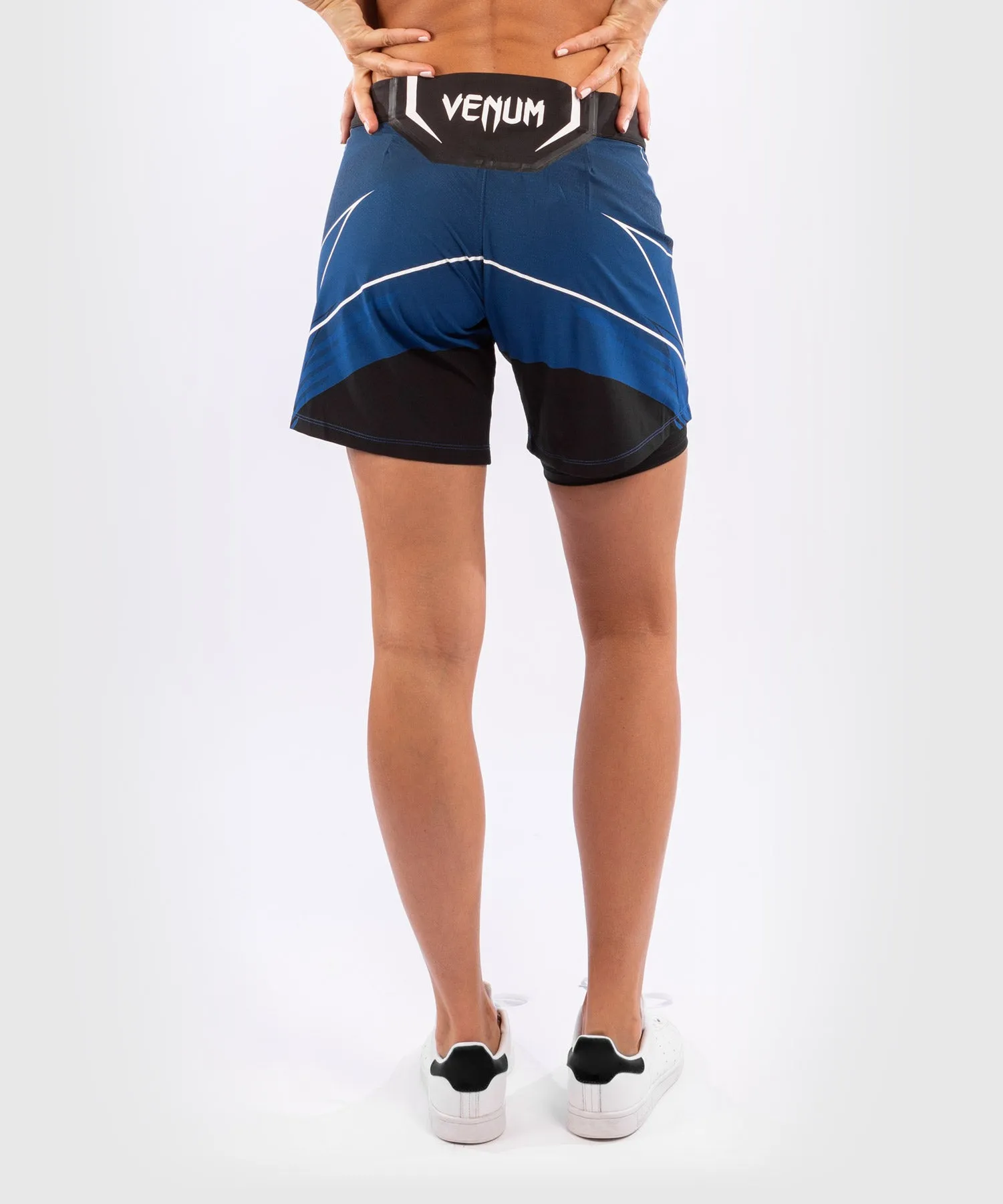 UFC Venum Authentic Fight Night Women's Shorts - Long Fit - Blue