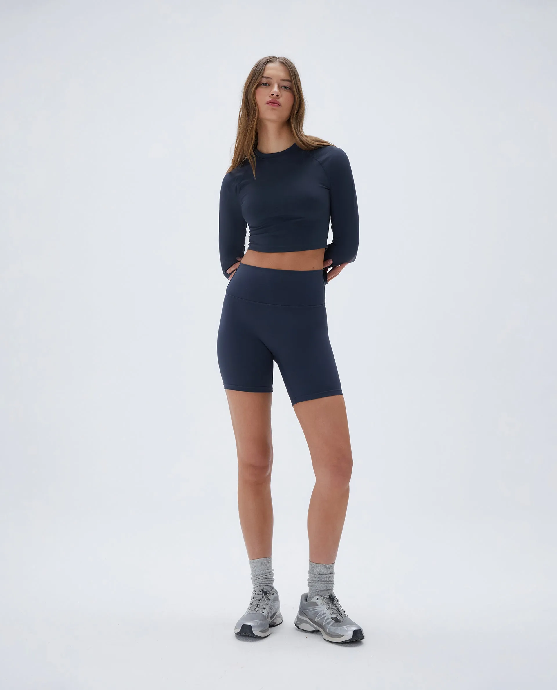 Ultimate Crop Shorts - Midnight Blue