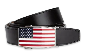 USA Flag Aston Black, 1 3/8 Strap, Golf Belt