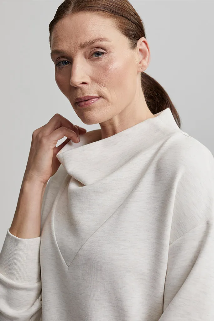 Varley - Modena Longline Sweatshirt - Ivory Marl