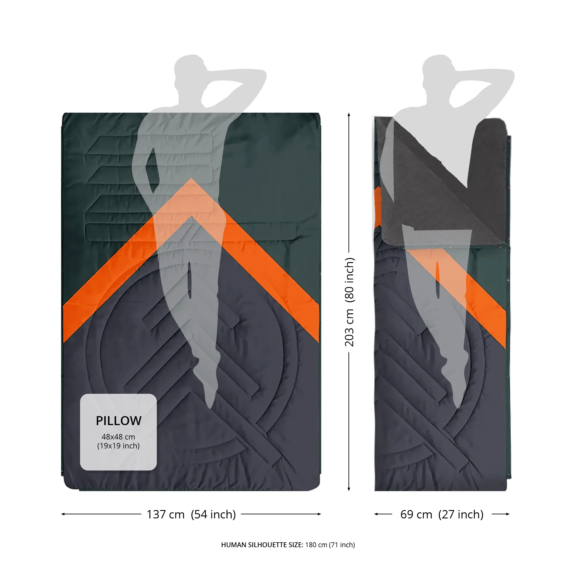 VOITED Fleece Outdoor Camping Blanket - Origin