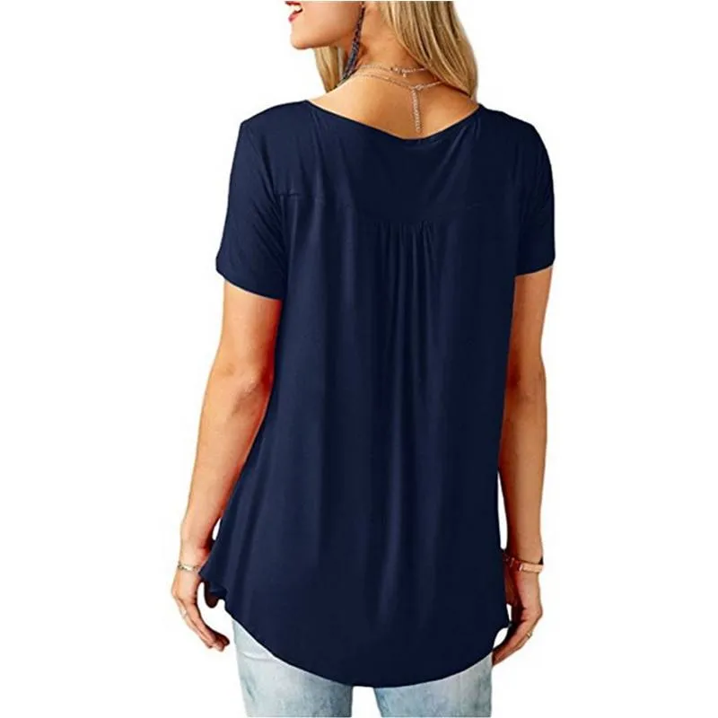 Women's Loose Summer V-Neck T-Shirt