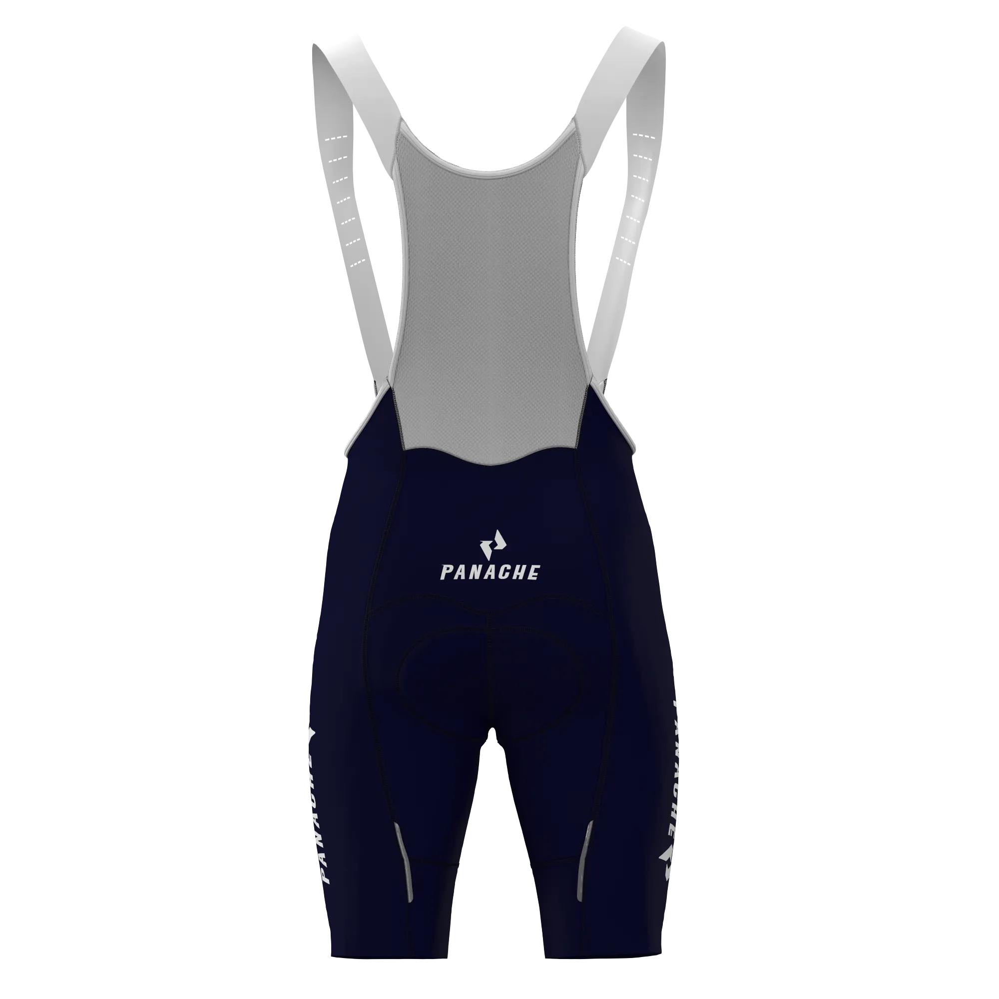 Women's WT 2ND SKIN Bib Short - Midnight Blue w/Panache Logo